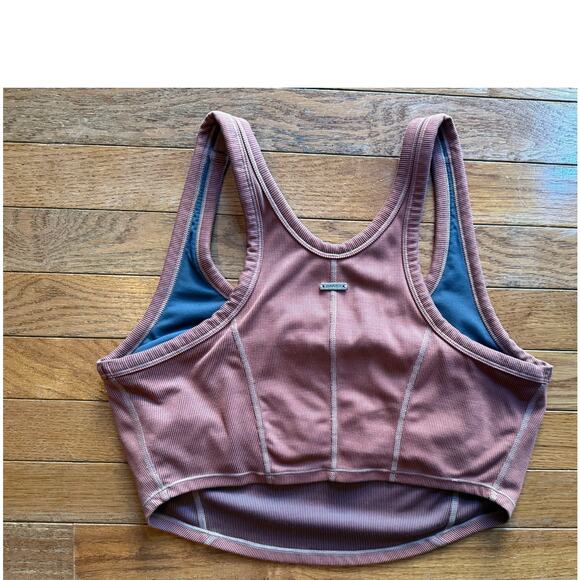 Prana Size Medium Orange Rust Sports Bra - Picture 2 of 5